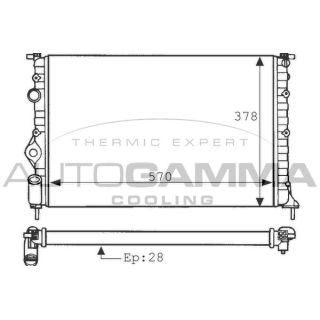 Radiatorius, variklio aušinimas AUTOGAMMA 100904