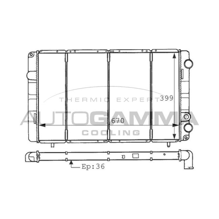 Radiatorius, variklio aušinimas AUTOGAMMA 100915