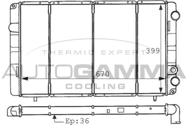 Radiatorius, variklio aušinimas AUTOGAMMA 100915