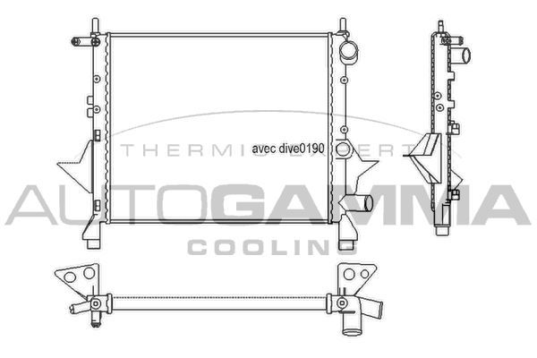 Radiatorius, variklio aušinimas AUTOGAMMA 100916