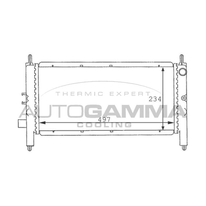 Radiatorius, variklio aušinimas AUTOGAMMA 100919