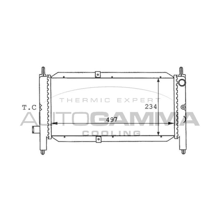 Radiatorius, variklio aušinimas AUTOGAMMA 100920
