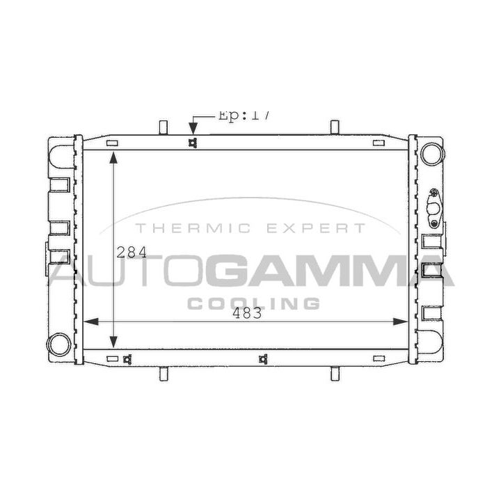Radiatorius, variklio aušinimas AUTOGAMMA 100922