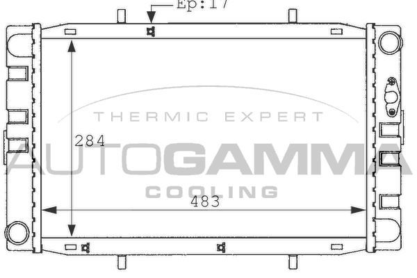 Radiatorius, variklio aušinimas AUTOGAMMA 100922