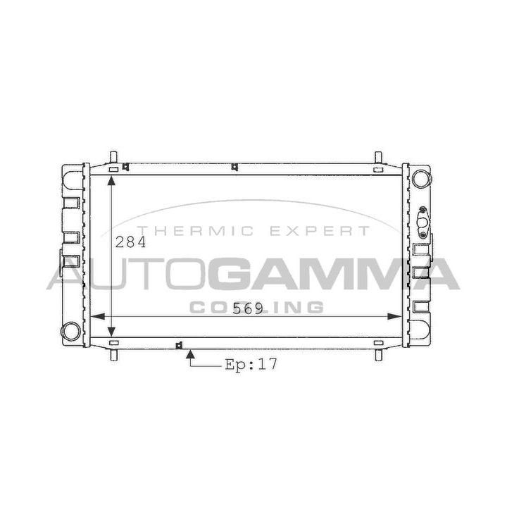 Radiatorius, variklio aušinimas AUTOGAMMA 100923