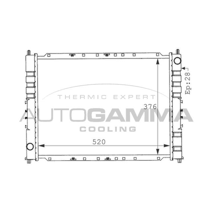 Radiatorius, variklio aušinimas AUTOGAMMA 100925