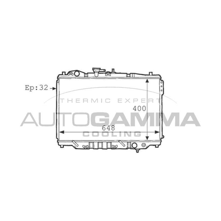 Radiatorius, variklio aušinimas AUTOGAMMA 101131