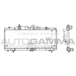 Radiatorius, variklio aušinimas AUTOGAMMA 101161