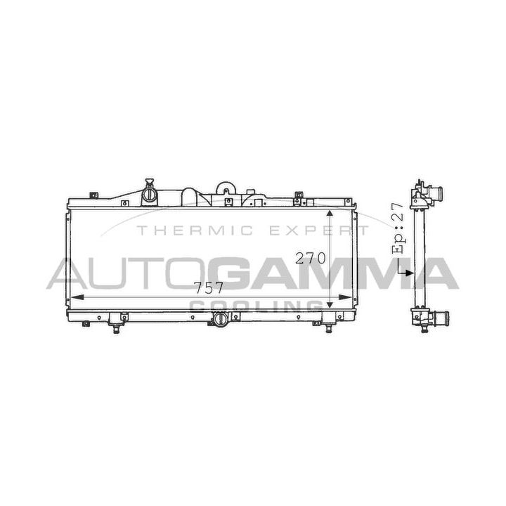 Radiatorius, variklio aušinimas AUTOGAMMA 101161