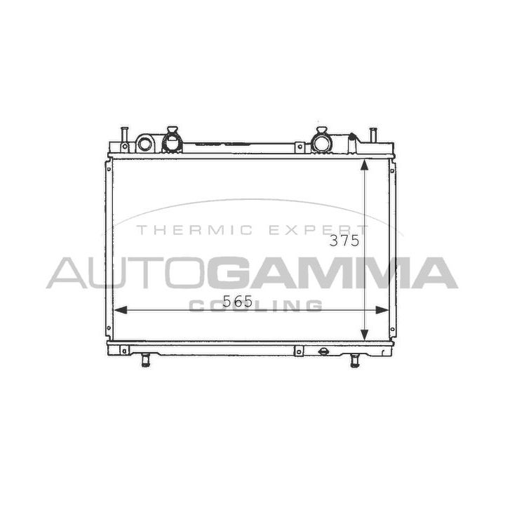 Radiatorius, variklio aušinimas AUTOGAMMA 101162