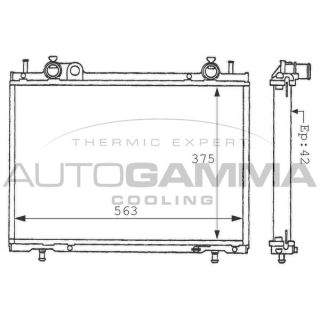 Radiatorius, variklio aušinimas AUTOGAMMA 101178