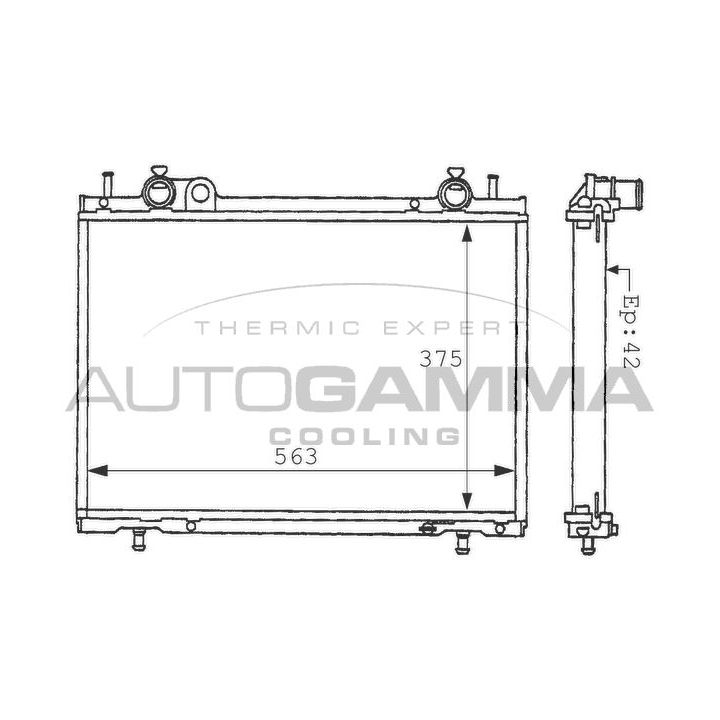 Radiatorius, variklio aušinimas AUTOGAMMA 101178