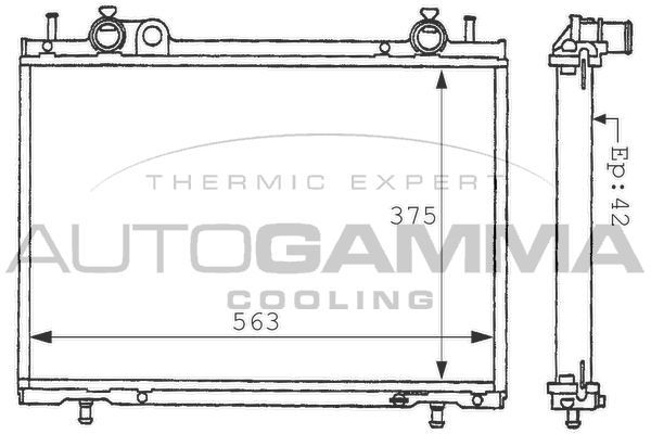 Radiatorius, variklio aušinimas AUTOGAMMA 101178
