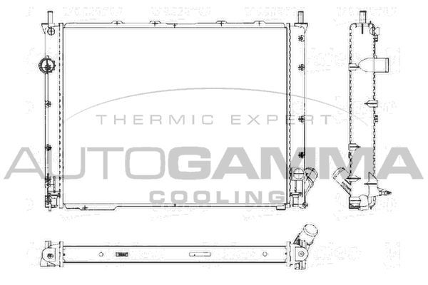 Radiatorius, variklio aušinimas AUTOGAMMA 101182
