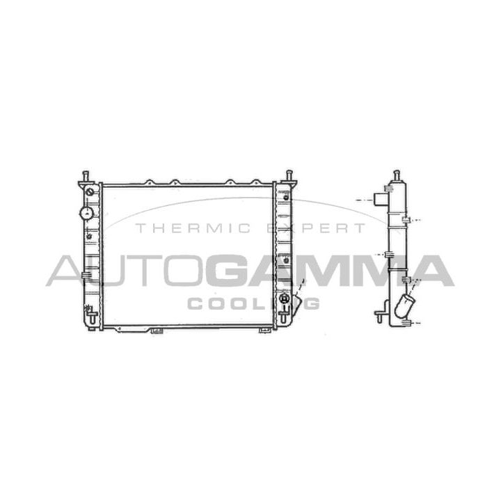 Radiatorius, variklio aušinimas AUTOGAMMA 101184