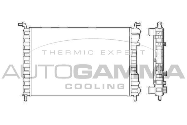 Radiatorius, variklio aušinimas AUTOGAMMA 101188