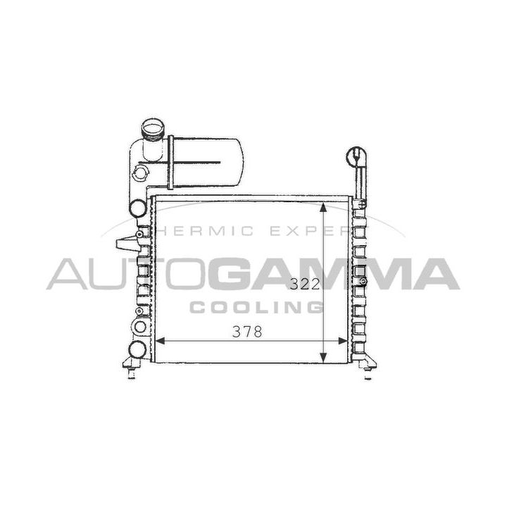 Radiatorius, variklio aušinimas AUTOGAMMA 101194