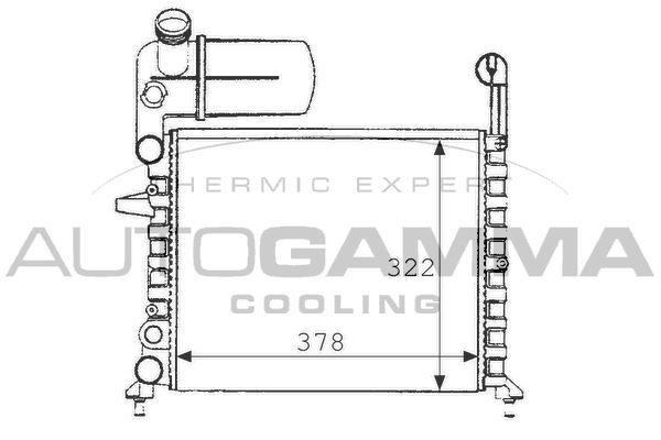 Radiatorius, variklio aušinimas AUTOGAMMA 101194