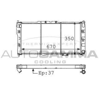 Radiatorius, variklio aušinimas AUTOGAMMA 101215