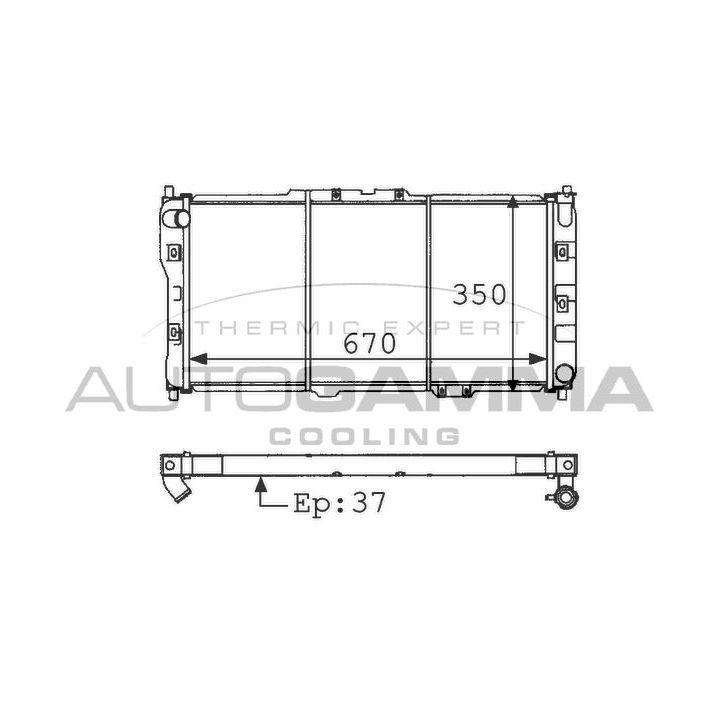 Radiatorius, variklio aušinimas AUTOGAMMA 101215