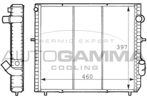 Radiatorius, variklio aušinimas AUTOGAMMA 101239