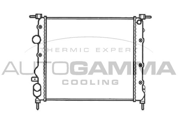 Radiatorius, variklio aušinimas AUTOGAMMA 101240