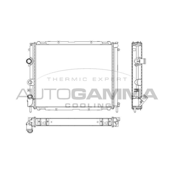 Radiatorius, variklio aušinimas AUTOGAMMA 101242