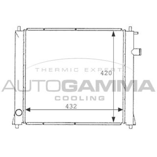 Radiatorius, variklio aušinimas AUTOGAMMA 101253