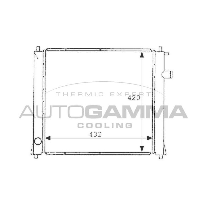 Radiatorius, variklio aušinimas AUTOGAMMA 101253