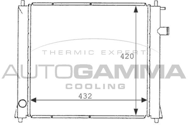 Radiatorius, variklio aušinimas AUTOGAMMA 101253