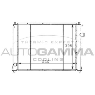 Radiatorius, variklio aušinimas AUTOGAMMA 101254