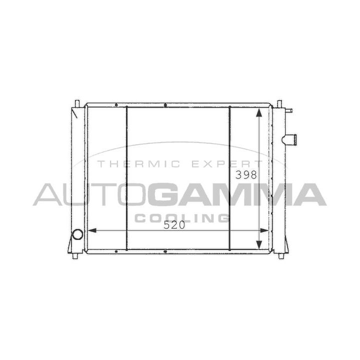 Radiatorius, variklio aušinimas AUTOGAMMA 101254