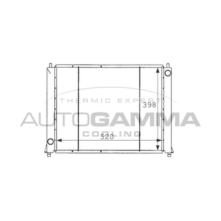 Radiatorius, variklio aušinimas AUTOGAMMA 101255