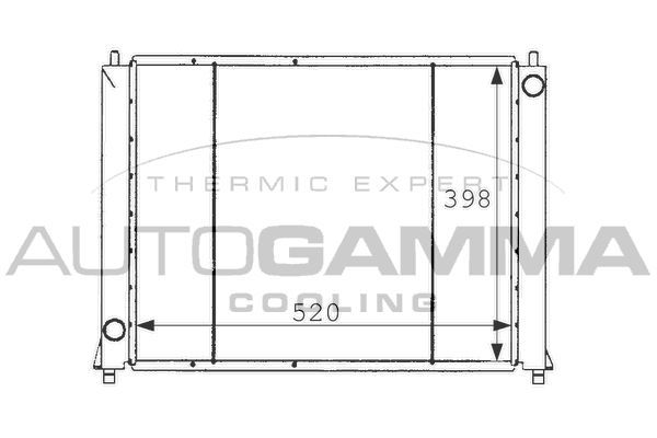 Radiatorius, variklio aušinimas AUTOGAMMA 101255
