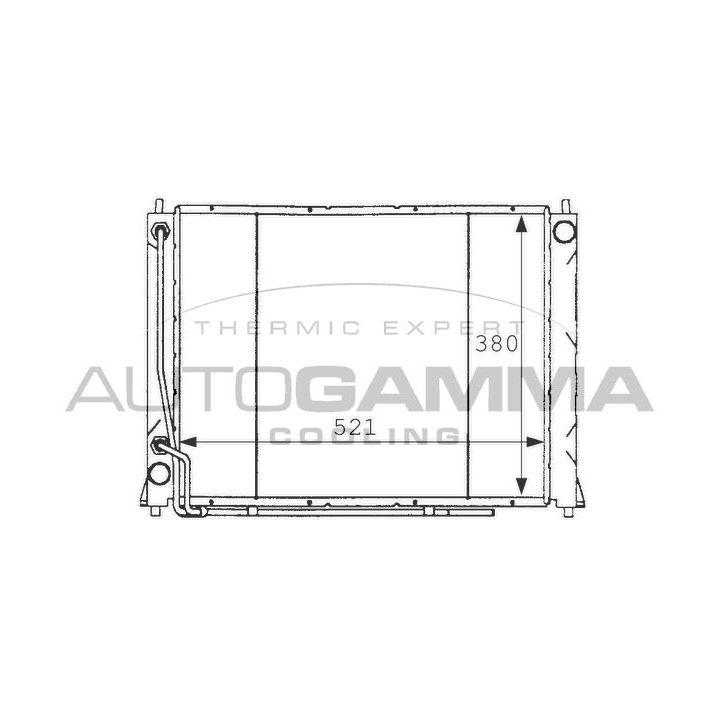 Radiatorius, variklio aušinimas AUTOGAMMA 101256