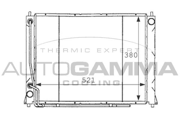 Radiatorius, variklio aušinimas AUTOGAMMA 101256