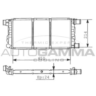 Radiatorius, variklio aušinimas AUTOGAMMA 101297