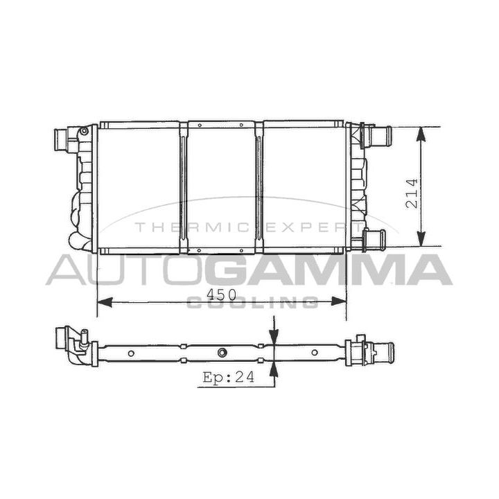 Radiatorius, variklio aušinimas AUTOGAMMA 101297