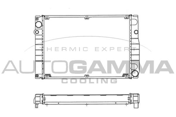 Radiatorius, variklio aušinimas AUTOGAMMA 101300
