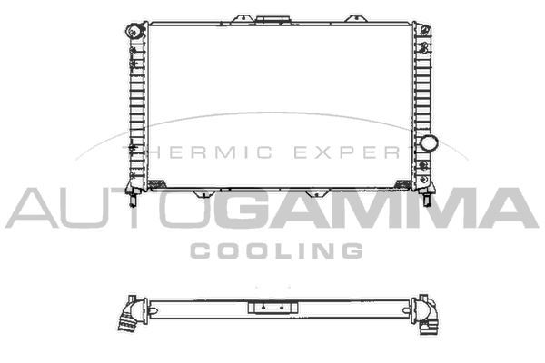 Radiatorius, variklio aušinimas AUTOGAMMA 101401