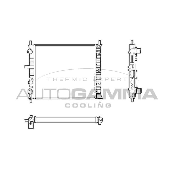 Radiatorius, variklio aušinimas AUTOGAMMA 101405