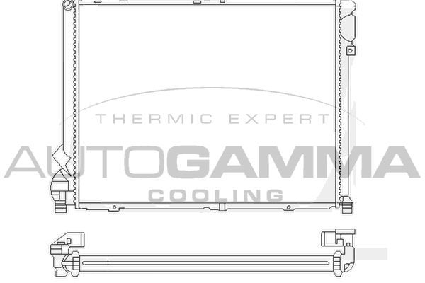 Radiatorius, variklio aušinimas AUTOGAMMA 101406