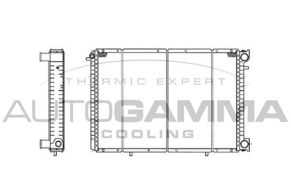 Radiatorius, variklio aušinimas AUTOGAMMA 101407