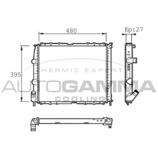 Radiatorius, variklio aušinimas AUTOGAMMA 101422