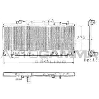 Radiatorius, variklio aušinimas AUTOGAMMA 101423