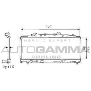 Radiatorius, variklio aušinimas AUTOGAMMA 101426