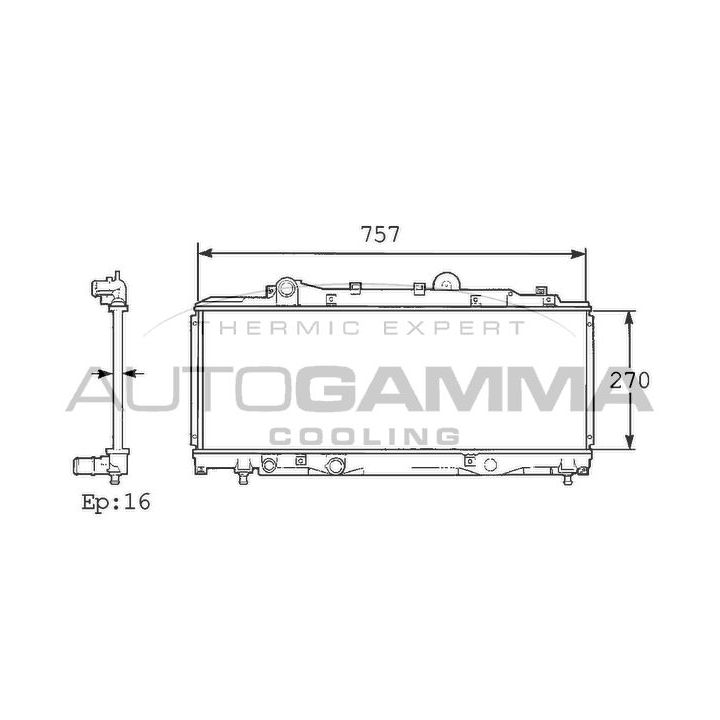 Radiatorius, variklio aušinimas AUTOGAMMA 101426