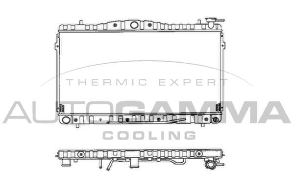 Radiatorius, variklio aušinimas AUTOGAMMA 101444