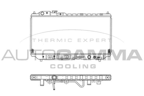 Radiatorius, variklio aušinimas AUTOGAMMA 101451