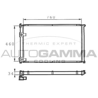 Radiatorius, variklio aušinimas AUTOGAMMA 101458